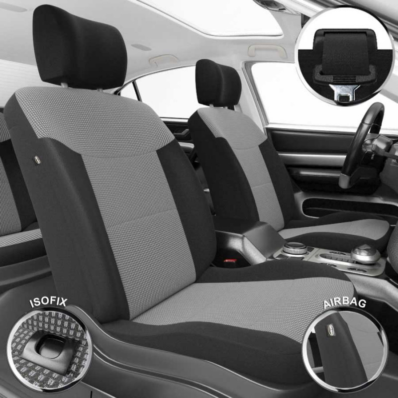 Qiaodi Coprisedili per Auto in Pelle PU per Audi A1 2010-2015 PRossoezione per Sedile Beige 