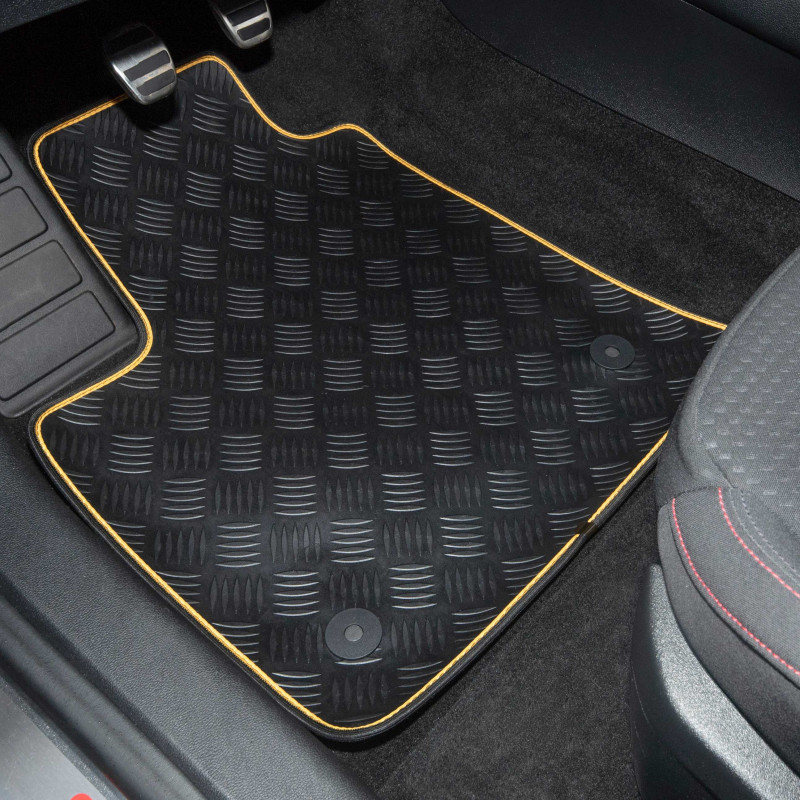 MTM Tappetini Auto Su Misura Per Ford Ka II 2009-2013, Set Di 4 In Moquette Alta Qualità, Battitacco Elettrosaldato, Antiscivolo, Made In Italy - 2